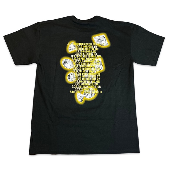 ROD WAVE Hard Times Diamonds Black Tee - Picture 2 of 2